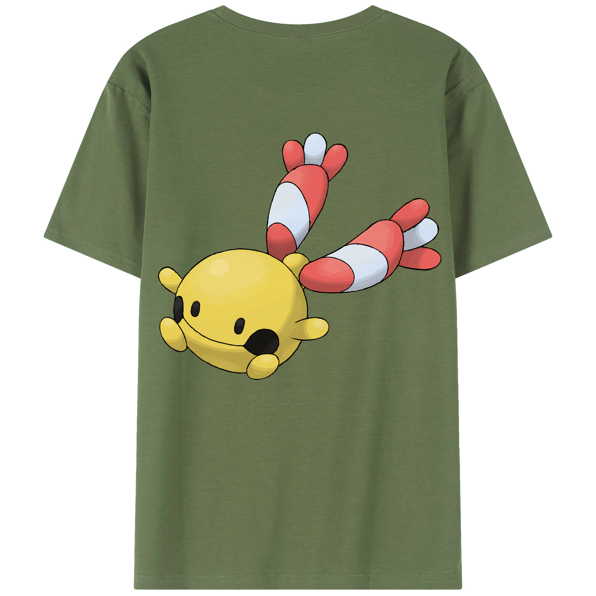 （画像用） ポケットモンスター Pokémon 綿100％ メンズ半袖Tシャツ（バックプリント） 通気性